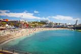 Fototapeta Boho - Send beach Playa de las Americas on Tenerife, Spain.