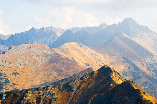 Board z aluminiowym obramowaniem Czerwone wierchy, tatra mountains, poland