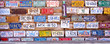 License Plate Collection at Hole N The Rock, Moab, Utah