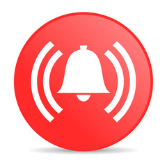 Leinwandbilder - alarm red circle web glossy icon