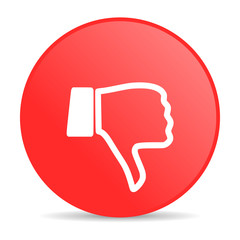 Poster - unlike red circle web glossy icon