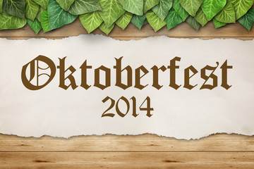 Wall Mural - Hintergrund zum Oktoberfest 2014