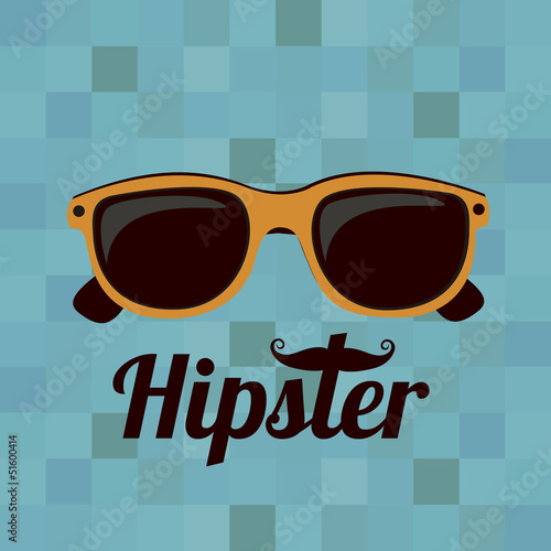 Plakat na zamówienie hipster illustration