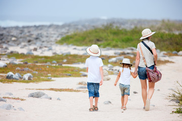 Wall Mural - Family hiking