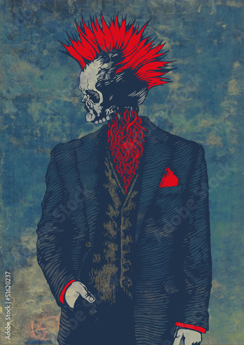 Fotografia  punk skeleton