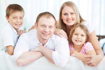 Wall Mural - Restful family