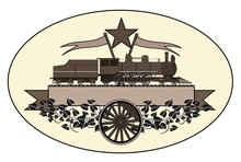 Vintage Locomotive Logo