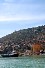 Sticker - Burgberg und Roter Turm - Alanya - Türkei