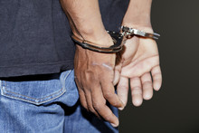 Close Up Of Handcuffed Hands