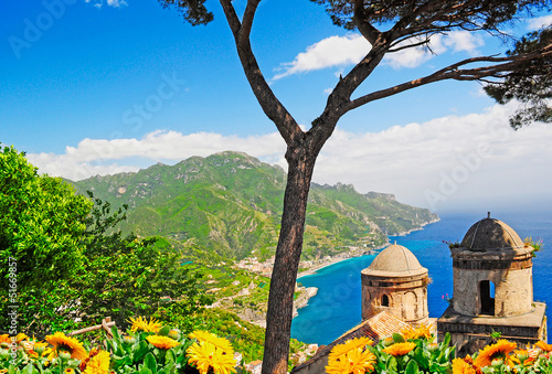 Plakat na papierze fotorealistycznym Wybrzeże Amalfi