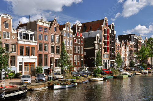Obraz na płótnie canvas czteroczęściowy "tetraptyk" Amsterdam