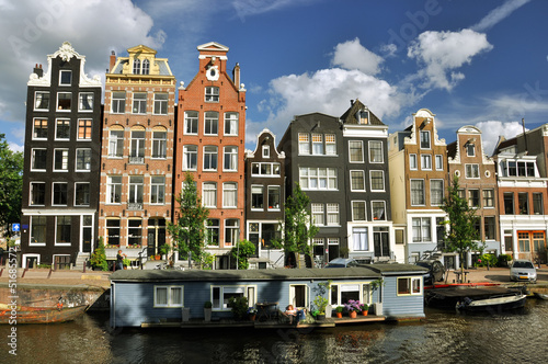 Obraz na płótnie canvas trzyczęściowy "tryptyk" Amsterdam
