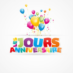 Wall Mural - les jours anniversaire !