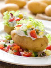 Poster - Baked stuffed potato