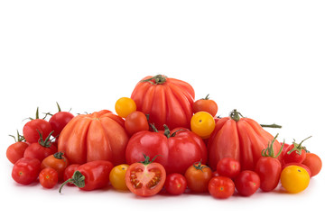 Wall Mural - differents variety of tomatoes