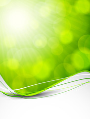 Poster - Abstract green background