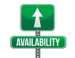 availability road sign illustration design