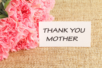 Sticker - Pink carnations flower for Mother's day