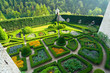 Maze garden in Pieskowa Skala castle near Krakow