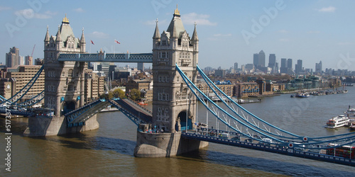 Fotoboard na płycie Tower Bridge Londyn