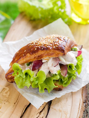 Canvas Print - Chicken sandwich