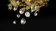 © Africa Studio - Beautiful shining crystals (diamonds) and golden stars,