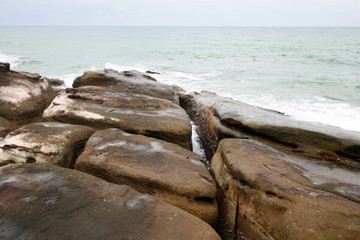 Wall Mural - Rocks on beach