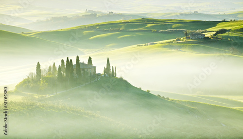 Tapeta ścienna Wieś, San Quirico d'orcia, Toskania, Włochy