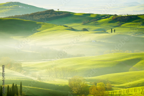 Board z aluminiowym obramowaniem Wieś, San Quirico d'orcia, Toskania, Włochy