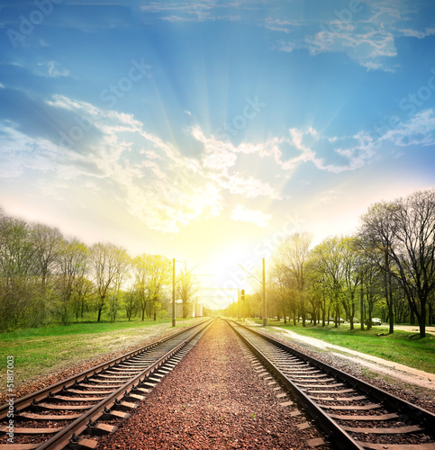 Naklejka ścienna Railroad