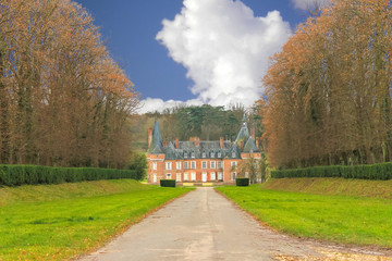 The old mansion in the park. France