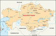 Kazaksthan map