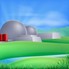 Wall Mural - Nuclear power energy illustration