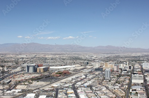 Fotoboard na płycie Widok z lotu ptaka las vegas, kwiecień 2013