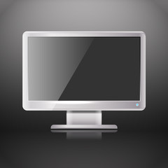Leinwandbilder - Modern lcd monitor with blank screen. Template for a content