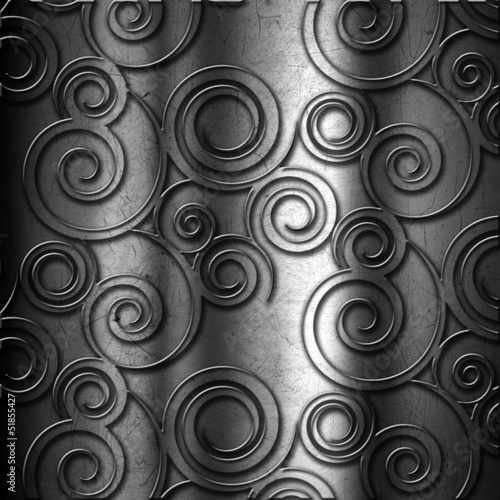 Board z aluminiowym obramowaniem Metalowe tło
