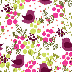 Wall Mural - Floral seamless pattern