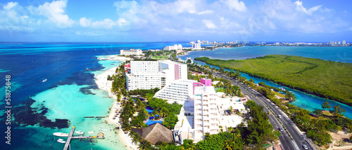 Plakat na papierze fotorealistycznym Cancun