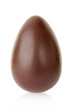 Chocolate egg on white, clipping path included