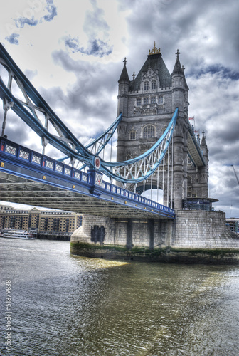Fotoboard na płycie Piękny widok z mostu Tower of London