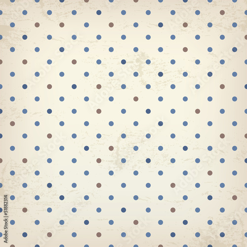 Tapeta ścienna Vintage polka dot tekstury