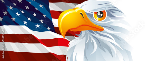 Board z aluminiowym obramowaniem Narodowy symbol USA