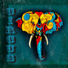 Circus Poster With Elephant