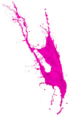 Poster - magenta paint splash