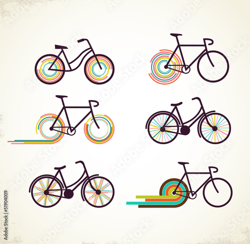 Plakat na papierze fotorealistycznym Zestaw rowerowy