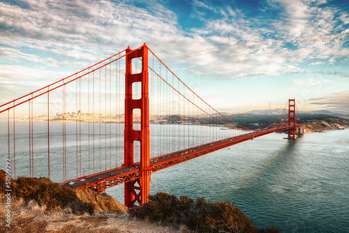 Naklejka na drzwi Golden Gate Bridge, San Francisco