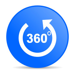 Aufkleber - panorama blue circle web glossy icon