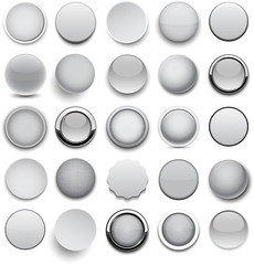 Round grey icons.