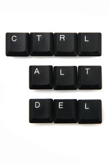 Wall Mural - keyboard keys - ctrl, alt, del