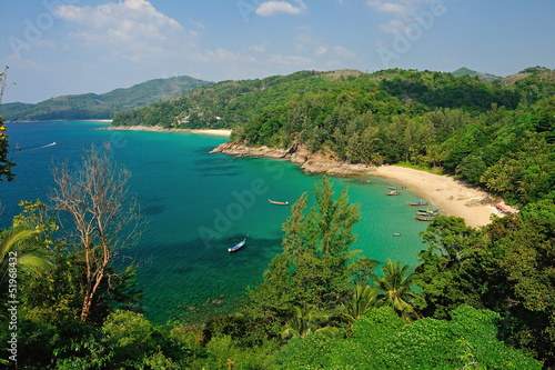 Fotografie, Obraz Bird eye view of Phuket viewpoint, Thailand